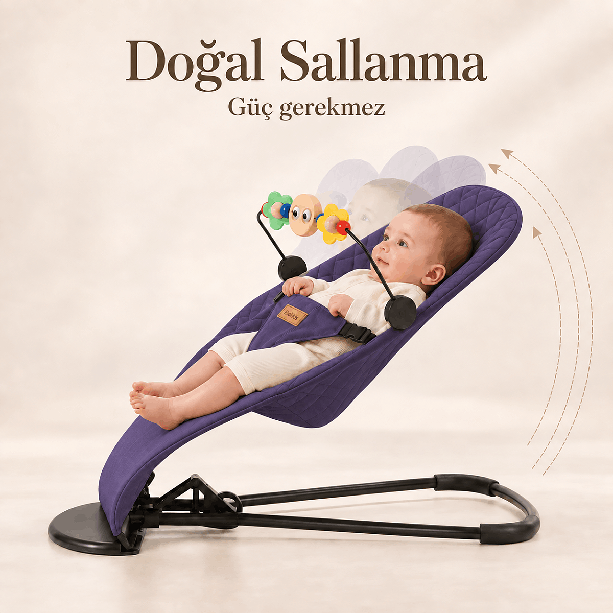 Evokids Kairo Sallanan Ana Kucağı Gece Mavisi - 2