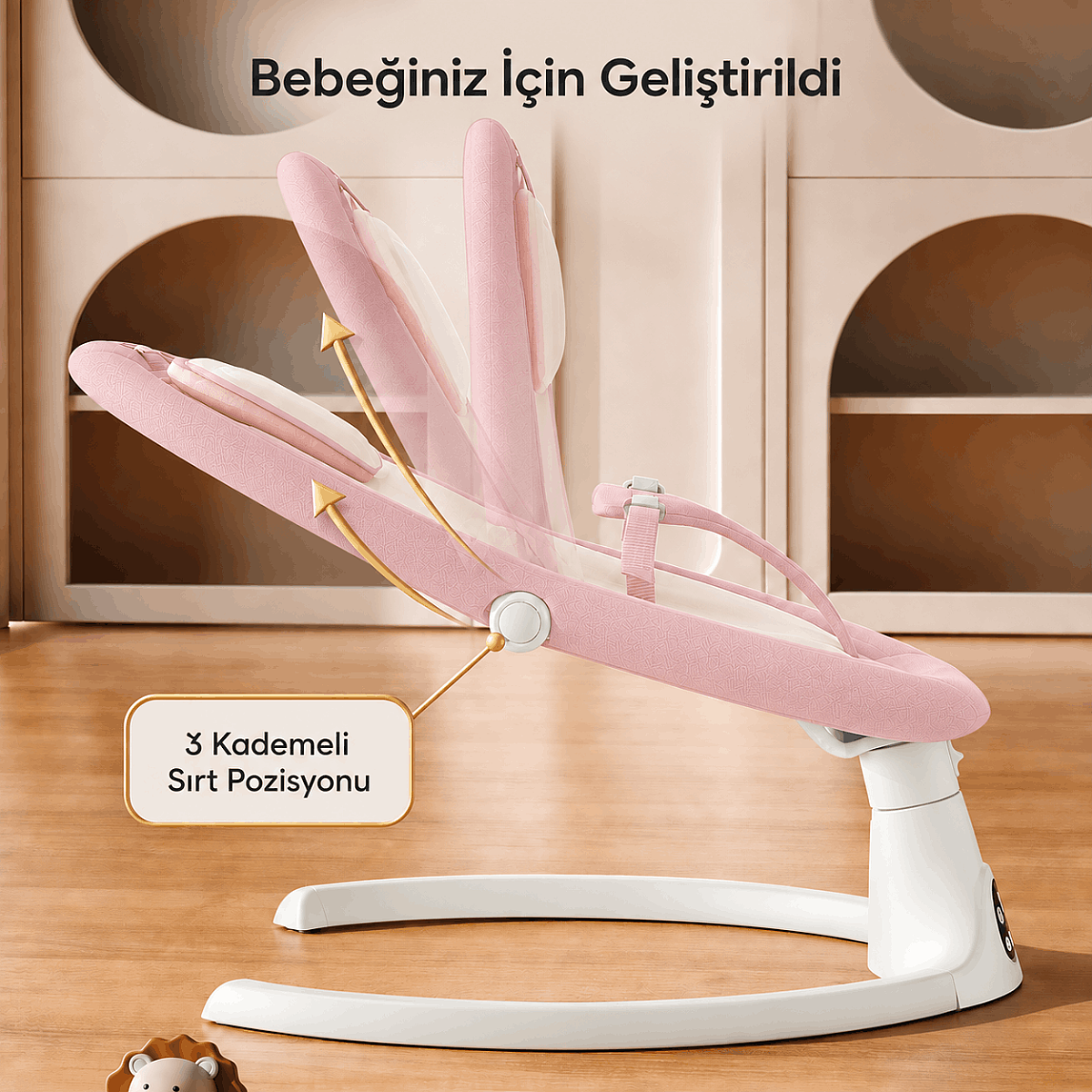 Evokids Nova Premium Elektrikli Ana Kucağı Pembe - 2
