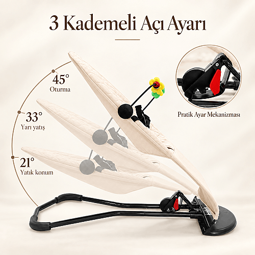 Evokids Kairo Sallanan Ana Kucağı Krem - 2