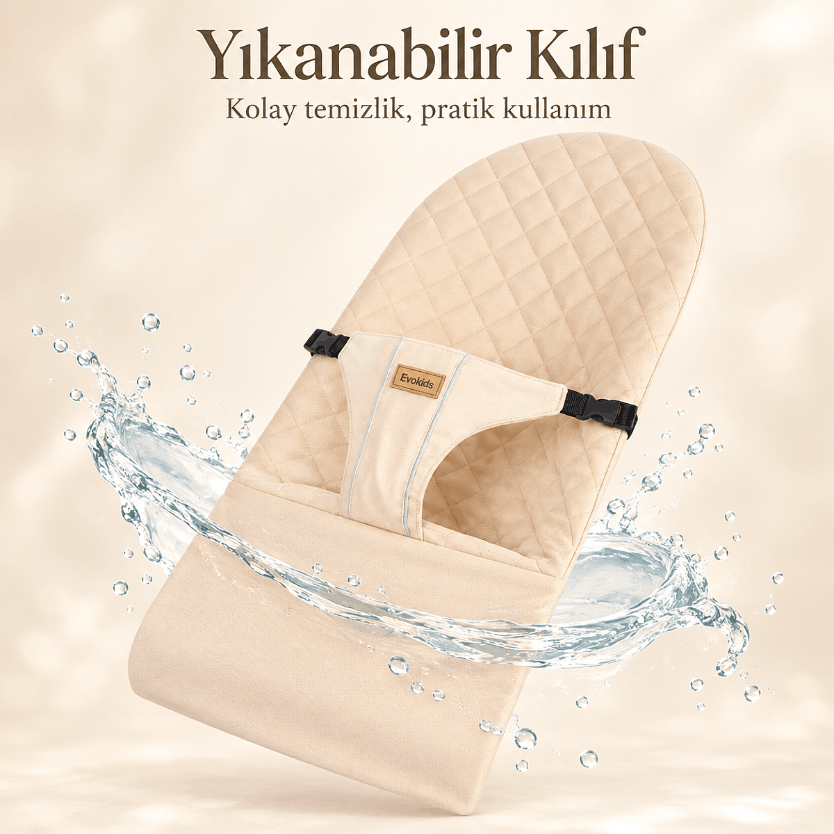 Evokids Kairo Sallanan Ana Kucağı Krem - 6